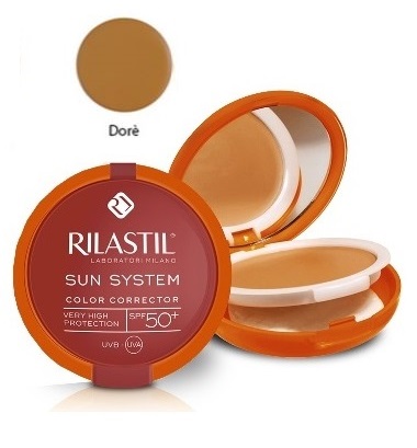 RILASTIL SUN SYSTEM PHOTO PROTECTION THERAPY SPF50+ COMPATTO DORE' 10 ML - farmacia187.it