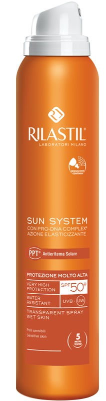 RILASTIL SUN SYSTEM PHOTO PROTECTION THERAPY SPF50+ TRANSPARENT SPRAY 200 ML - farmacia187.it