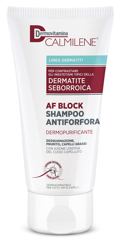 DERMOVITAMINA CALMILENE AF BLOCK SHAMPOO ANTIFORFORA DERMOPURIFICANTE DERMATITE SEBORROICA 200 ML - farmacia187.it