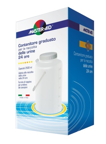 CONTENITORE RACCOLTA URINA MASTER-AID 24 H 2500 ML - farmacia187.it