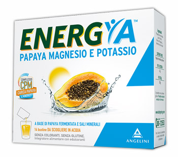 ENERGYA PAPAYA MAGNESIO POTASSIO 14 BUSTINE - farmacia187.it