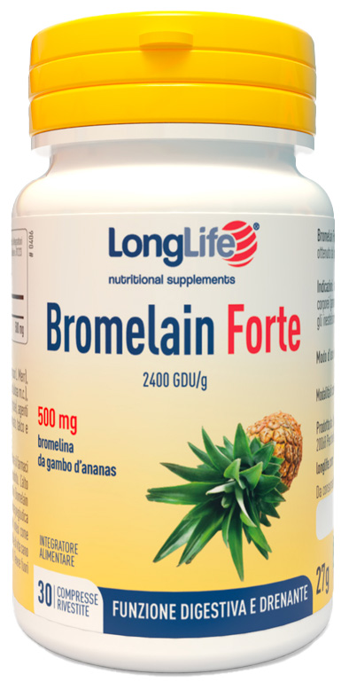 LONGLIFE BROMELAIN FORTE 30 COMPRESSE - farmacia187.it