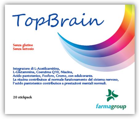 TOPBRAIN 20 STICK 4,5 G - farmacia187.it