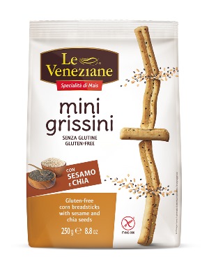 LE VENEZIANE MINI GRISSINI SESAMO E CHIA 250 G - farmacia187.it