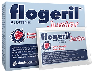 FLOGERIL JUNIOR FRAGOLA 20 BUSTINE - farmacia187.it