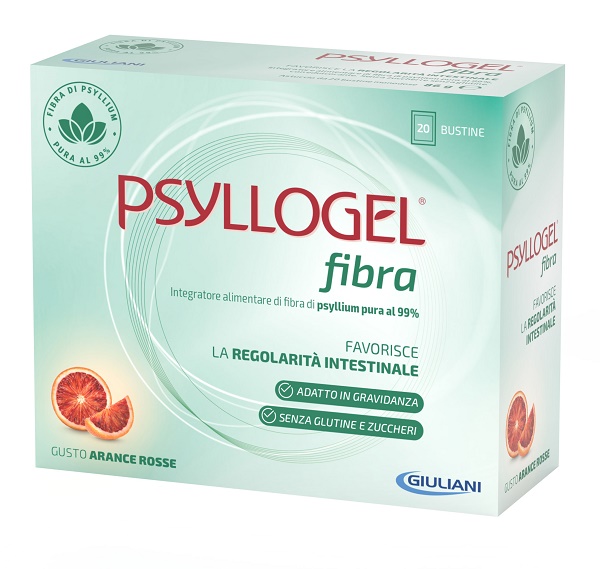 PSYLLOGEL FIBRA ARANCE ROSSE 10 BUSTINE 43 G - farmacia187.it