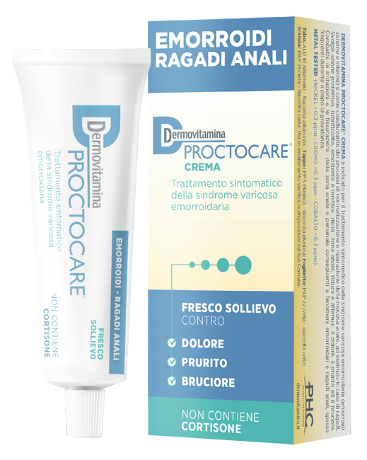 DERMOVITAMINA PROCTOCARE CREMA EMORROIDI RAGADI ANALI 30 ML CON CANNULA - farmacia187.it