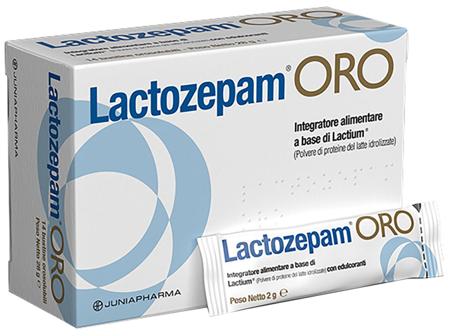 LACTOZEPAM ORO GRANULATO OROSOLIBILE A BASE DI LACTIUM 14 BUSTINE DA 2 G - farmacia187.it