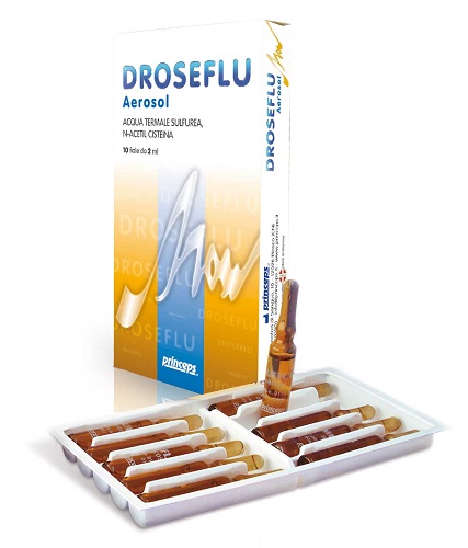 DROSEFLU FIALE AEROSOL ACQUA TERMALE SULFUREA 10 FIALE DA 2 ML - farmacia187.it