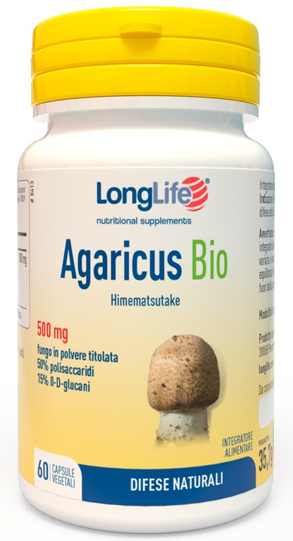 LONGLIFE AGARICUS BIO 60 CAPSULE VEGETALI - farmacia187.it