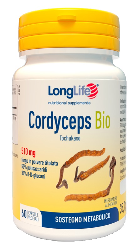 LONGLIFE CORDYCEPS BIO 60 CAPSULE VEGETALI - farmacia187.it