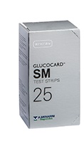 TEST STRIPS PER MISURAZIONE GLICEMIA GLUCOCARD SM 25 PEZZI - farmacia187.it