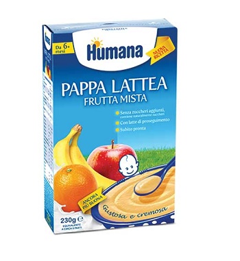 HUMANA PAPPA FRUTTA MISTA 230 G - farmacia187.it
