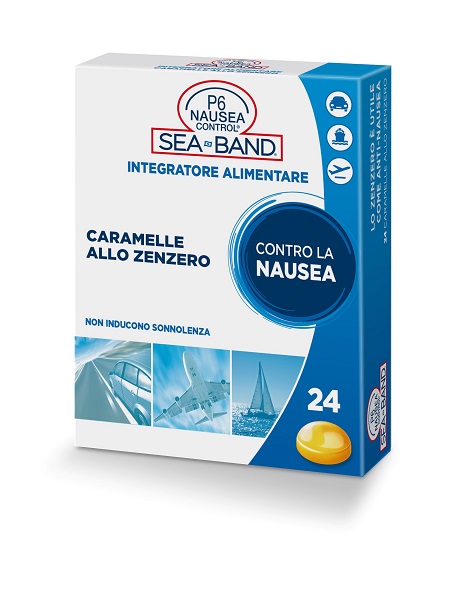 P6 NAUSEA CONTROL CARAMELLE ANTI NAUSEA VIAGGIO ALLO ZENZERO 24 PEZZI - farmacia187.it
