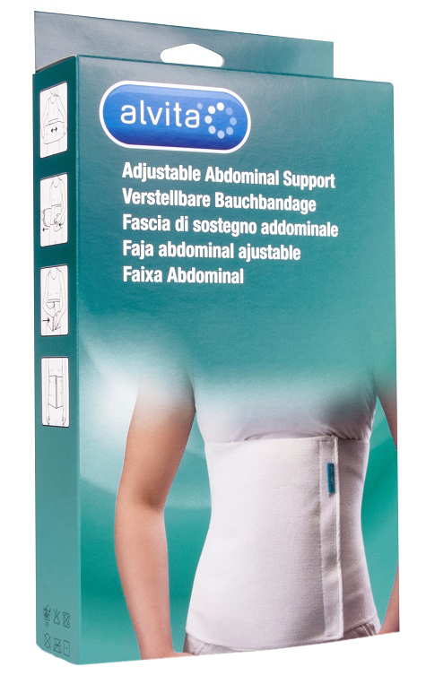 ALVITA FASCIA ADDOMINALE MISURA 2 CIRCONFERENZA 95-100 CM - farmacia187.it