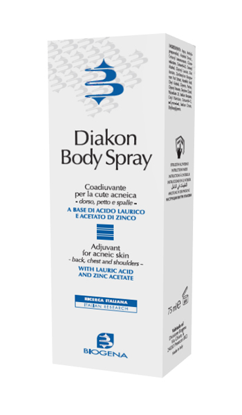 DIAKON BODY SPRAY COADIUVANTE CUTE ACNEICA DORSO PETTO E SPALLE 75 ML - farmacia187.it