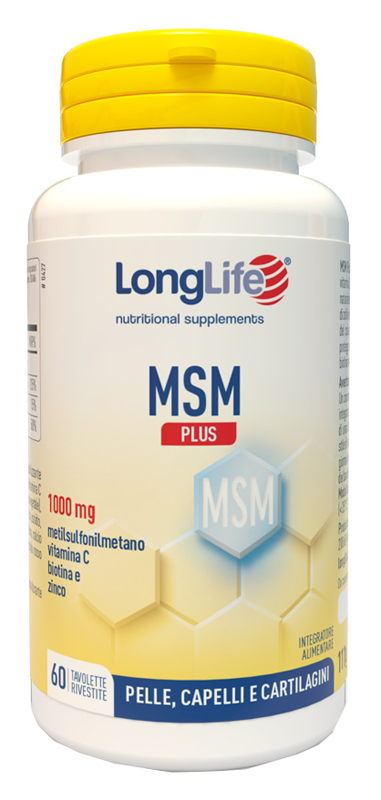 LONGLIFE MSM PLUS 60 TAVOLETTE RIVESTITE DA 1,85 G - farmacia187.it