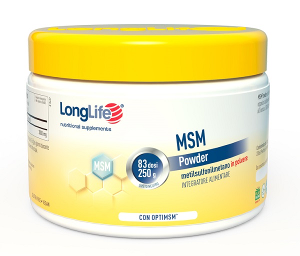 LONGLIFE MSM POWDER 250 G - farmacia187.it