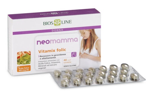 BIOSLINE NEOMAMMA VITAMIX FOLIC 40 COMPRESSE NEW - farmacia187.it