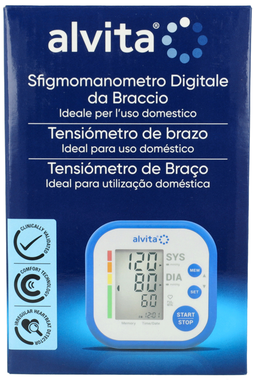 SFIGMOMANOMETRO DIGITALE DA BRACCIO ALVITA - farmacia187.it