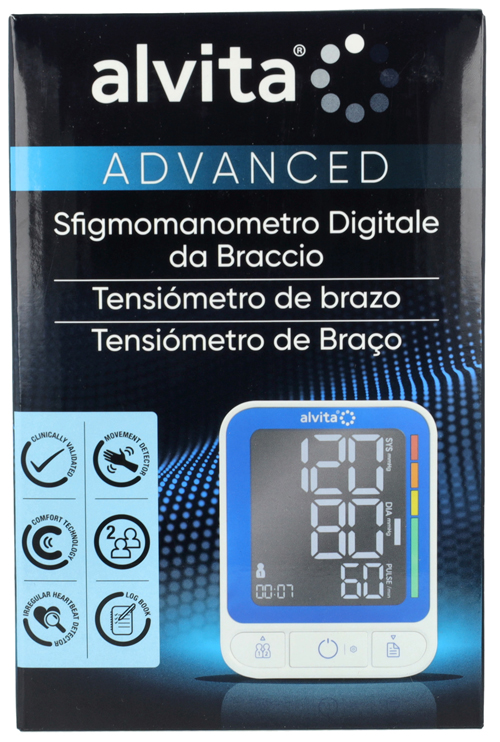 SFIGMOMANOMETRO DIGITALE DA BRACCIO ALVITA ADVANCED - farmacia187.it