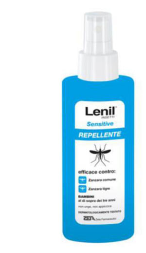 LENIL INSETTI SENSITIVE EMULSIONE ANTIZANZARA IN FLACONE + POMPA DISPENSER 100 ML - farmacia187.it