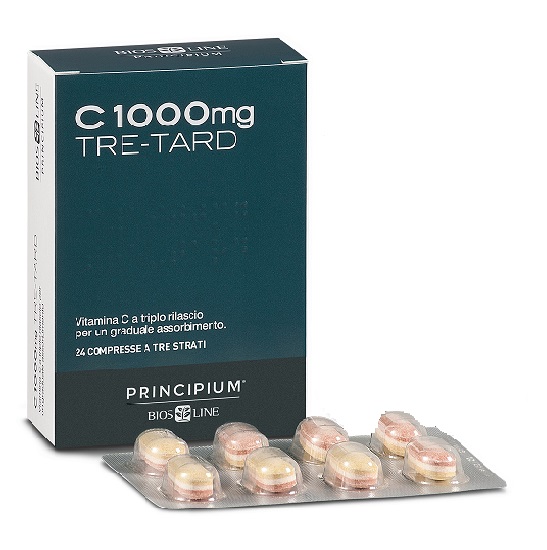 PRINCIPIUM C 1000 MG TRE-TARD 24 COMPRESSE A TRE STRATI - farmacia187.it