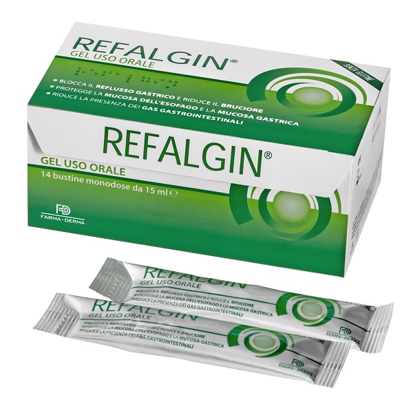 REFALGIN GEL OROSOLUBILE ANTIREFLUSSO 14 BUSTINE 15 ML - farmacia187.it