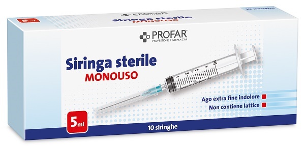SIRINGA MONOUSO 5 ML PROFAR - farmacia187.it