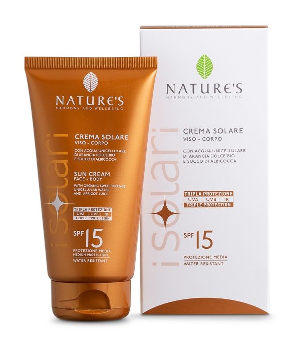 NATURE'S I SOLARI CREMA SOLARE VISO E CORPO SPF 15 IR SUN 150 ML - farmacia187.it