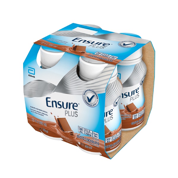 ENSURE PLUS CIOCCOLATO 4 BOTTIGLIE DA 200 ML - farmacia187.it