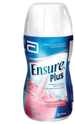 ENSURE PLUS FRAGOLA 4 BOTTIGLE DA 200 ML - farmacia187.it