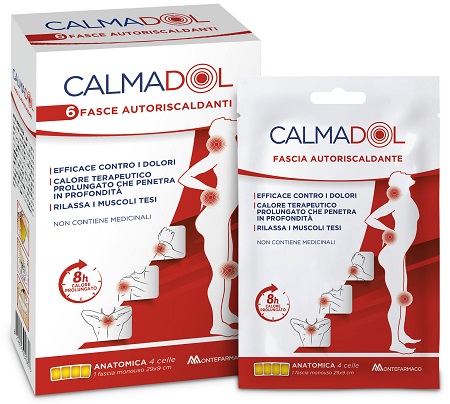 CALMADOL FASCIA RISCALDANTE PACK 6 PEZZI - farmacia187.it