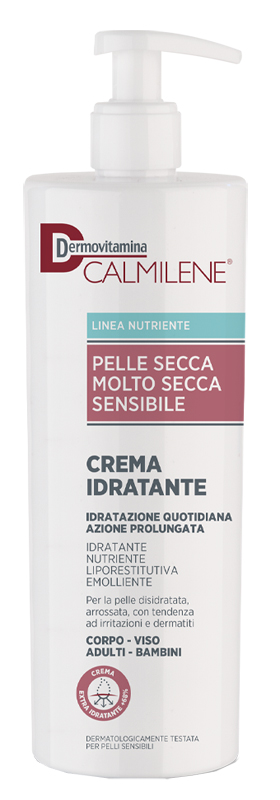 DERMOVITAMINA CALMILENE CREMA IDRATANTE PER PELLE SECCA, MOLTO SECCA O SENSIBILE 500 ML - farmacia187.it