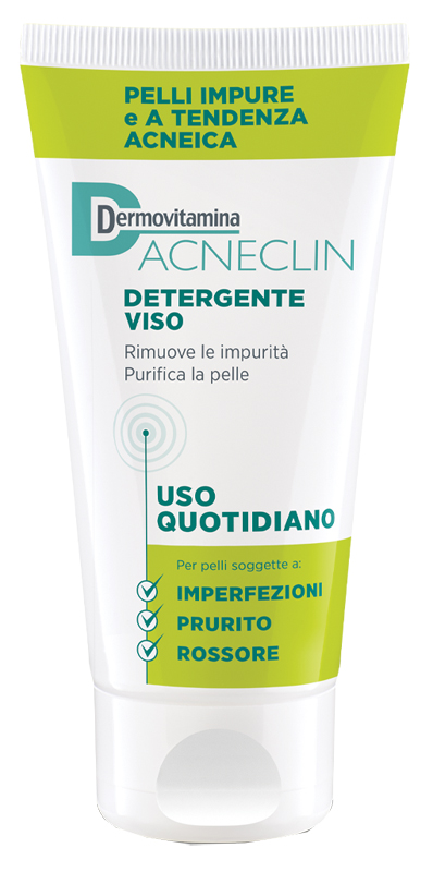 DERMOVITAMINA ACNECLIN DETERGENTE VISO USO QUOTIDIANO 200 ML - farmacia187.it