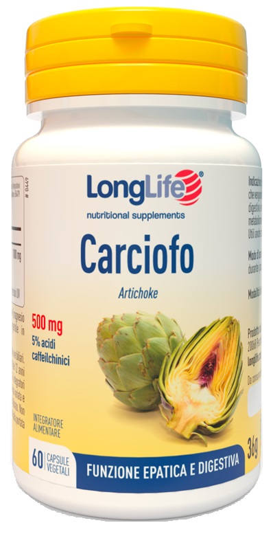 LONGLIFE CARCIOFO 60 CAPSULE VEGETALI - farmacia187.it