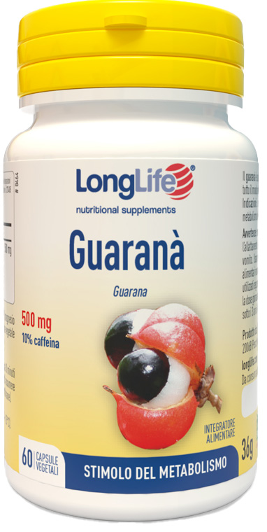 LONGLIFE GUARANA' 60 CAPSULE VEGETALI - farmacia187.it