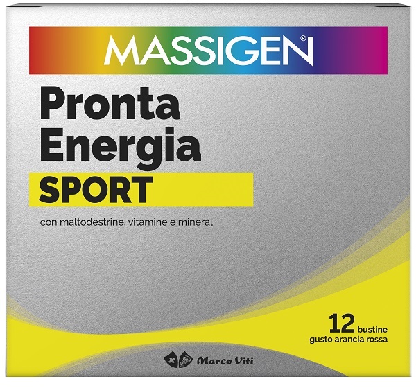 MASSIGEN SPORT PRONTA ENERGIA 12 BUSTINE - farmacia187.it