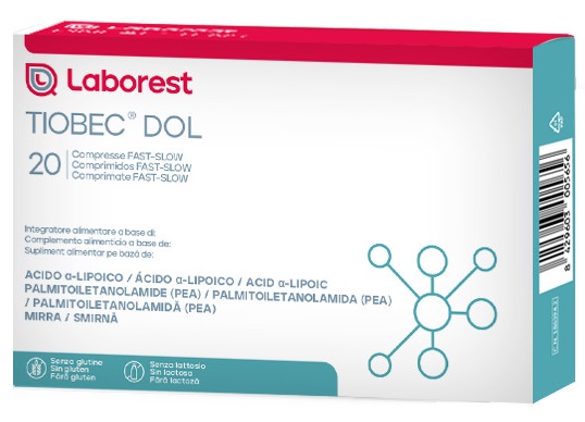 TIOBEC DOL 20 COMPRESSE DA 1455 MG - farmacia187.it