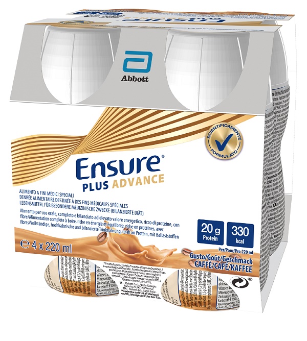 ENSURE PLUS ADVANCE CAFFE' 4 BOTTIGLIE DA 220 ML - farmacia187.it