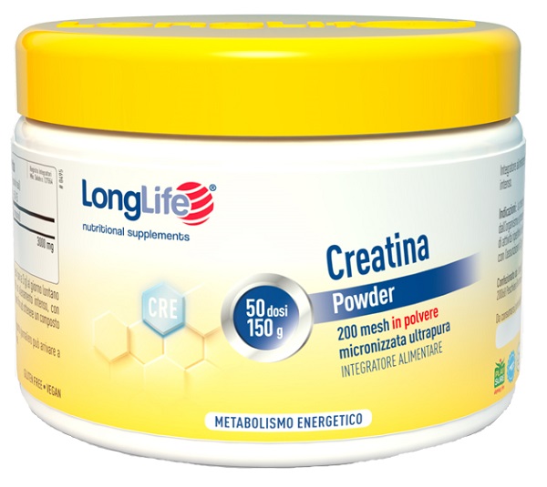 LONGLIFE CREATINA POWDER 150 G - farmacia187.it