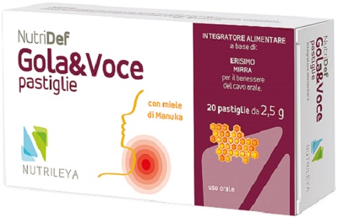 NUTRIDEF GOLA & VOCE MIELE 20 PASTIGLIE - farmacia187.it