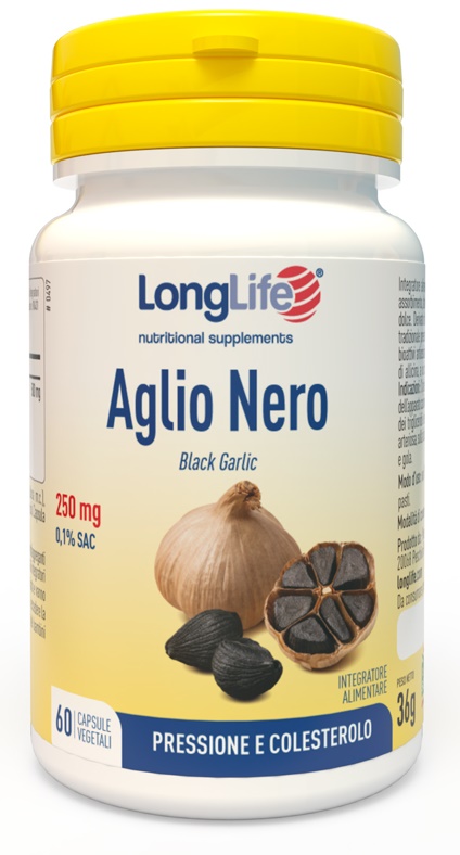 LONGLIFE AGLIO NERO 60 CAPSULE VEGETALI - farmacia187.it