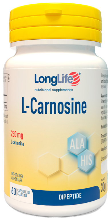 LONGLIFE L-CARNOSINE 60 CAPSULE - farmacia187.it