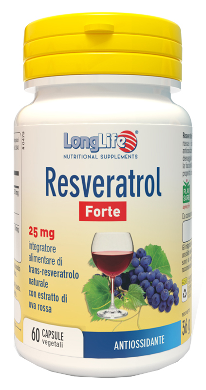 LONGLIFE RESVERATROL FORTE 60 CAPSULE - farmacia187.it