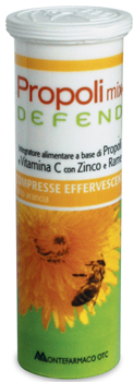 PROPOLI MIX DEFEND 10 COMPRESSE EFFERVESCENTI GUSTO ARANCIA - farmacia187.it
