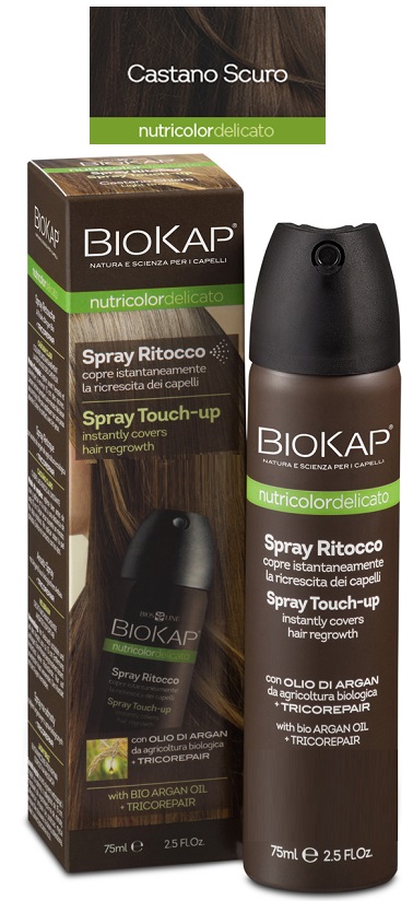 BIOS LINE BIOKAP NUTRIDEL SPRAY RITOCCO CASTANO SCURO 75 ML - farmacia187.it