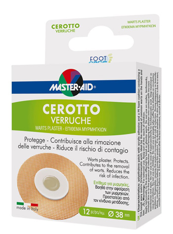 CEROTTO VERRUCHE MASTER-AID FOOTCARE 38 MM 12 PEZZI E3 - farmacia187.it
