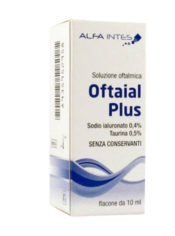 SOLUZIONE OFTALMICA OFTAIAL PLUS ACIDO IALURONICO 0,4% E TAURINA 10ML - farmacia187.it