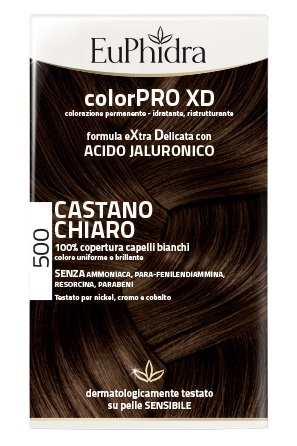 EUPHIDRA COLORPRO XD 500 CAST CHIARO GEL COLORANTE CAPELLI IN FLACONE + ATTIVANTE + BALSAMO + GUANTI - farmacia187.it